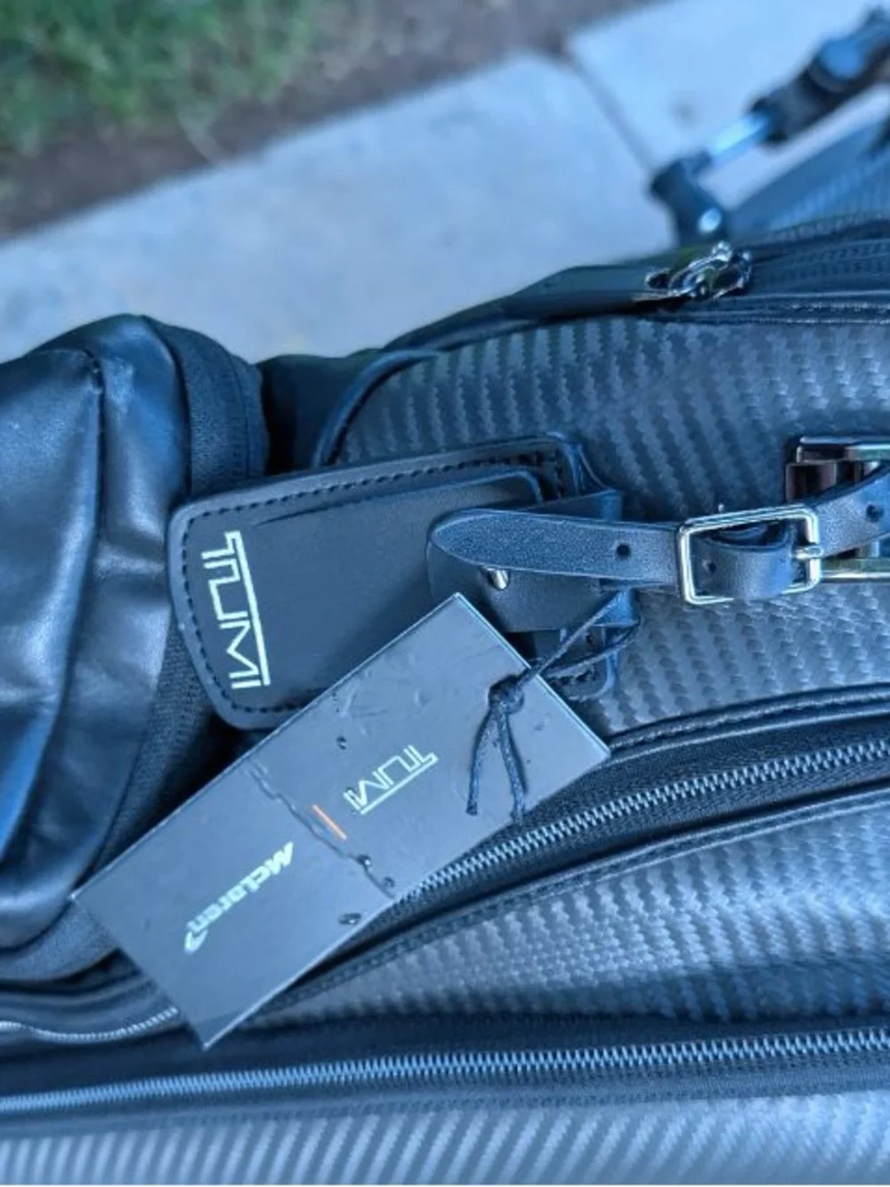 Tumi McLaren Paddock Backpack with CX6 carbon fiber; $2,195 retail